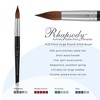Creative Mark Rhapsody Kolinsky Sable Brushes for Professional Watercolorists - Round  Excellent Spring, Full Belly, Split-Proof Points, Chrome - 2 of 4