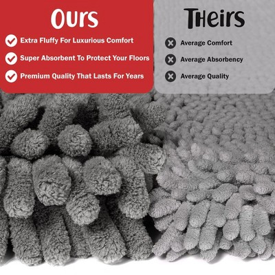 Medium Gray Super Absorbent Dog Door Mat