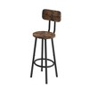 PAGED Modern 5PC Dining Table with 1 Bar Table and 4 Bar Stools, Counter Stools Set for Dining Room - 4 of 4
