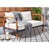 Tommy Eucalyptus and Iron 2 Seater Sofa - Indoor/Outdoor - CPT1030 - Black/White - Safavieh Couture - 2 of 4