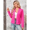 Women's Blazer Business Casual Open Front Notch Collar Suit Jacket Lightweight Collarless Work Office Outfits Dressy Blazer - 4 of 4