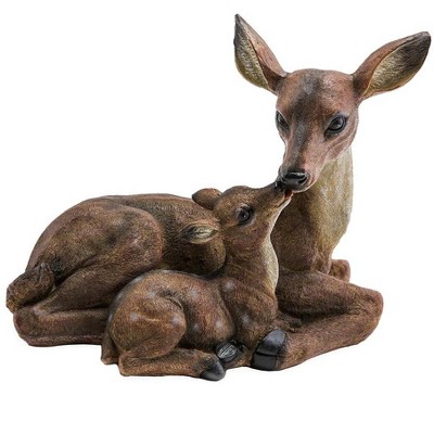 Wind & Weather Mother Deer and Fawn Garden Sculpture