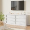 Garvee 3 Drawer Dresser for Bedroom, White Nightstand 3 Chest of Drawers with Large Storage, Small Bedside Table for Living Room, Nursery, Entryway - 3 of 4