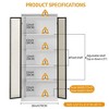 Fredees 65" Display Cabinet with Lights, 5-Tier Curio Bookcase with Adjustable Shelves & Human Sensor for Living Room,White - 2 of 4