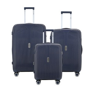 IZOD Sabina Premium Lightweight Polycarbonate Hard Shell 3 Piece Luggage Set - 20", 24", and 28" Sizes - 1 of 4