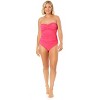 Women's Live In Color Twist Front Shirred One Piece Swimsuit - 4 of 4