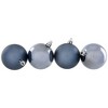 Northlight Shatterproof 2-Finish Christmas Ball Ornaments - 2.5" (60mm) - Denim Blue - 60ct - 3 of 4