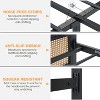 Nasitip Queen/King Black Rattan Bed Frame, Modern Platform Bed with Headboard, 14" Storage, No Box Spring Needed, Metal Slats - 4 of 4