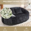 Lyngins Oversized Chenille Bean Bag Chair, Comfort Lounger High Back Lazy Chair, 2-Seater Accent Chair, Couch for Adults and Kids, Soft Lounge Chair - 3 of 4