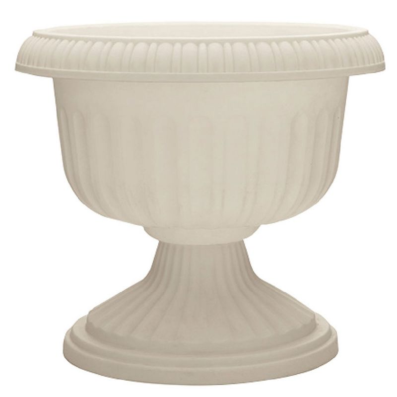 Southern Patio Dynamic Outdoor 18" Resin Grecian Urn Planter Pot, White, 2 of 7