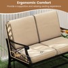 Tangkula Outdoor 2-Person Glider Rocking Chair Loveseat w/Thick Cushions & Metal Frame - 4 of 4