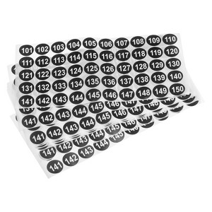 Unique Bargains Office Warehouse Self-Adhesive Number Stickers 15 Sheet - 1 of 4