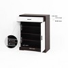 ZHUTA Shoe Cabinet, 4-Tier Shoe Rack Organizer with 1 Drawer, Freestanding Wooden Shoe Storage Cabinet with 2 White Door & Adjustable Shelves - 4 of 4