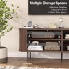 Fluted TV Stand Cabinet with Slatted Tambour Doors, Media Console - 3 of 4