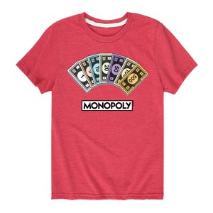 Boys' - Monopoly - Money Stack Short Sleeve Graphic T-Shirt - 1 of 4