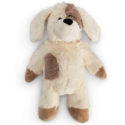 Cream and Brown Microwavable Plush Puppy Dog