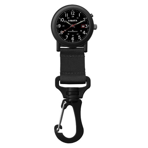 Men's Dakota Light Backpacker Clip Watch - Black, Size: Small