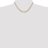 Black Bow Jewelry 4.75mm, 14k Yellow Gold, Flat Figaro Chain Necklace - 2 of 4