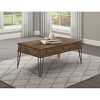 NicBex Rectangle/Square Coffee Table Cocktail Table with 2 Drawers and Metal Legs for Living Room,Bedroom,Brown - 2 of 4