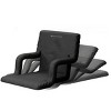 Hastings Home 2-Pack Wide Stadium Seat Cushions With Arm Rests – 15" x 17" - 3 of 4