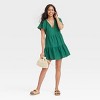 Women's Flutter Short Sleeve Woven Mini Skater Dress - Universal Thread™ - 3 of 3