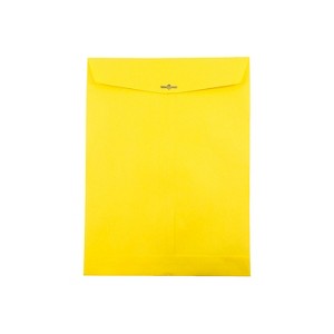 JAM Paper 10x13 Open End Catalog Colored Envelopes w/Clasp Closure YW Recycled 900906710A - 1 of 4