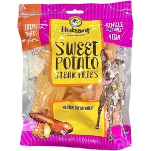 Gourmet All Natural Vegan Sweet Potato Fries Dog Treats - 1 lb Resealable Bag - 1 of 4
