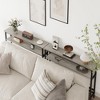Console Table, Block Entryway Table with Storage, 39.3”Narrow Sofa Table with Adjustable Shelf, Behind Couch for Living Room, Bedroom - 3 of 4