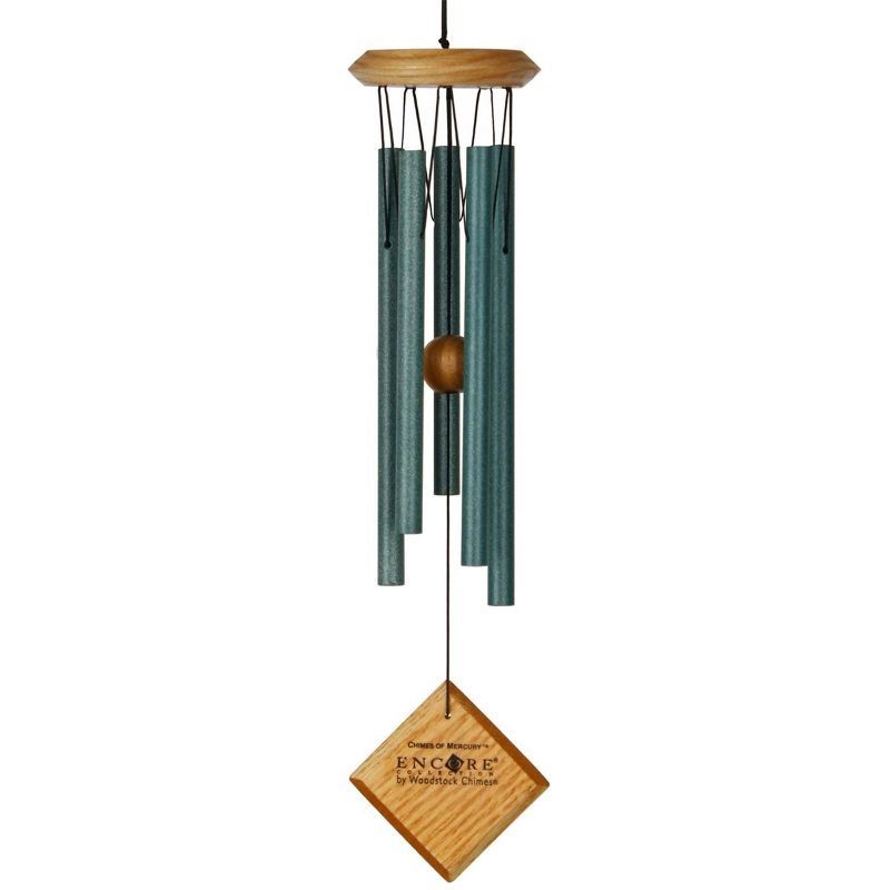 Woodstock Windchimes Chimes of Mercury Silver, Wind Chimes For Outside, Wind Chimes For Garden, Patio, and Outdoor Décor, 14"L, 3 of 8