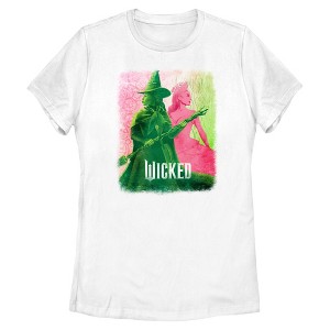 Women's Wicked Elphaba and Glinda Duotone T-Shirt - 1 of 4