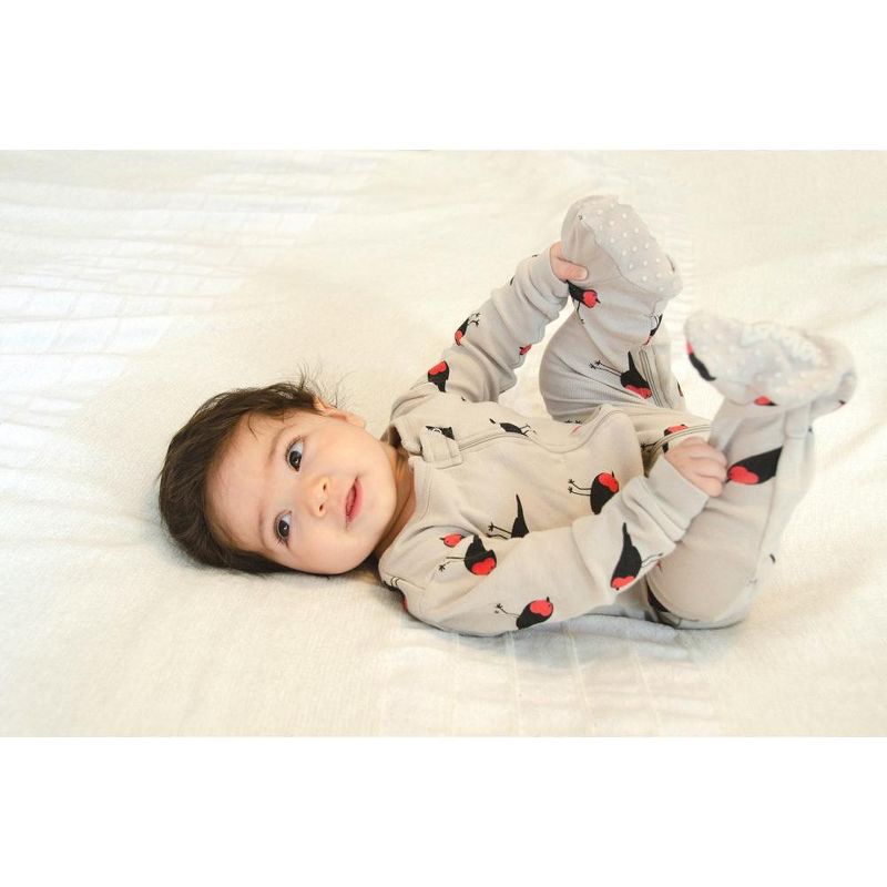 Leveret Footed Sleeper Cotton Pajamas, 3 of 4