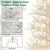 4FT Pre-lit  Aspen Fir  Artificial Christmas Tree, Hinged Xmas Tree 280 Snow Flocked Branch Tips, 230 Warm White  LED Lights - 4 of 4