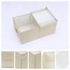 REGALWOVEN Fabric Collapsible Spacious Versatile Storage Bin with Lid and Handle 2 Pcs - image 2 of 4