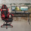 Flash Furniture Gaming Desk with Cup Holder/Headphone Hook/Removable Mousepad Top & Reclining Back/Arms Gaming Chair with Footrest - 2 of 4