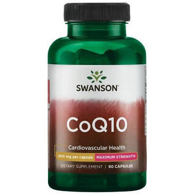 Swanson CoQ10 Capsules, 200 mg, 90 Count