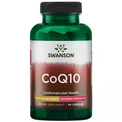 Swanson Dietary Supplement Maximum Strength Coq10 200 mg Capsule 90ct