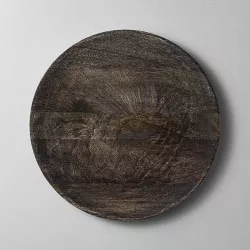 Distressed Wood Plate Charger Black - Hearth & Hand™ with Magnolia