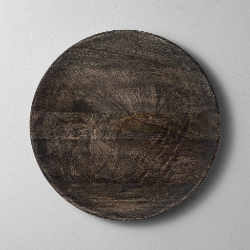 Distressed Wood Plate Charger Black - Hearth & Hand™ with Magnolia - image 1 of 2