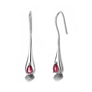 Sterling Silver Gemstone Water Drop Earrings - 1 of 4