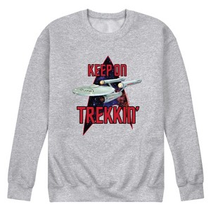 Men's - Star Trek - Keep On Trekkin Graphic Fleece Sweatshirt - 1 of 4