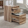 Bergen Circle Mobile Pedestal File Cabinet Kiln Acacia - Sauder: Office Storage, Legal/Letter Size, Easy Mobility - 3 of 4