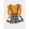 Ghostest With The Mostest Overall Skirt Set Mia Belle Girls - 3 of 4