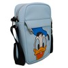 Disney Bag, Crossbody, Donald Duck Smiling Expression Close Up, Baby Blue, Vegan Leather - 2 of 4