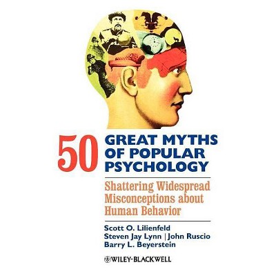 50 Great Myths of Popular Psychology - (Great Myths of Psychology) by  Scott O Lilienfeld & Steven Jay Lynn & John Ruscio & Barry L Beyerstein