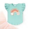 SmileyWorld Today Is Your Day Rainbow Flutter Sleeve Tee  - Flutter Sleeve Tee - 3 of 4