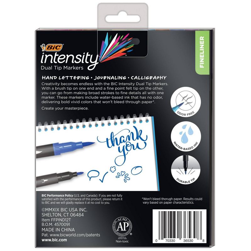 BIC 12ct Water Based Markers Intensity Dual Tip, 3 of 5