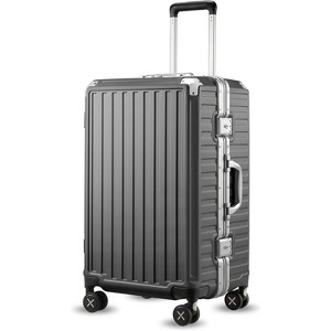 LUGGEX Aluminum Frame Luggage with Spinner Wheels,Zipperless Polycarbonate Hard Shell Suitcase,Trunk Medium 24 Inch - 1 of 4