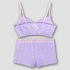 Hello Kitty Women's Cotton Bra & Boxer Set - Light Purple - 3 of 4