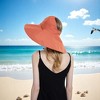 Anna-Kaci Wide Brim Sun Hat with Ponytail Hole Neck Tie Closure and Patterned Lining for UV Protection and Outdoor Style - 3 of 4
