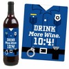 Big Dot of Happiness Calling All Units - Police - Cop Birthday Party or Baby Shower Decor for Women and Men - Wine Bottle Label Stickers - Set of 4 - 3 of 4